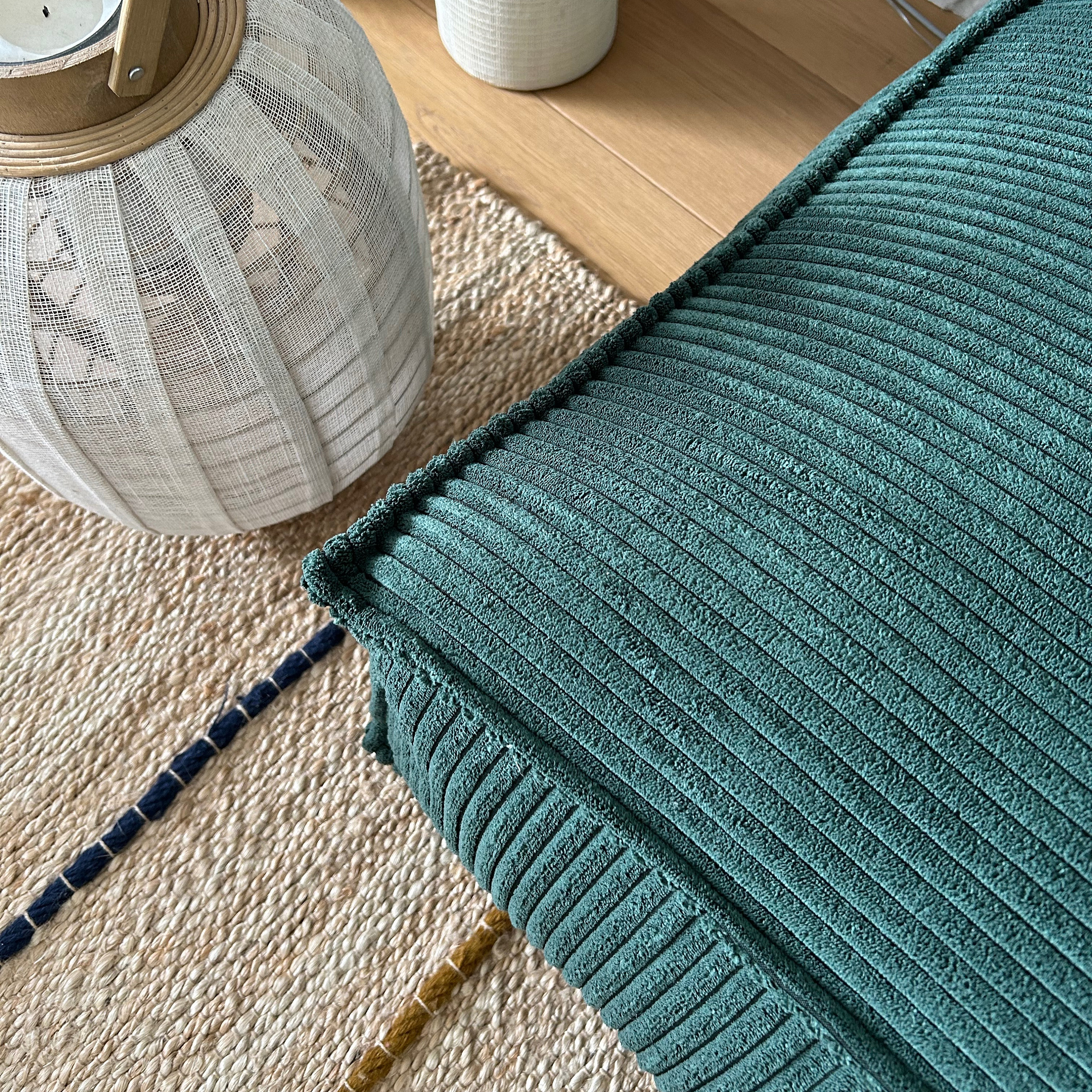 Floor Pillow Seating and Backrest, Corduroy Seat Cushion