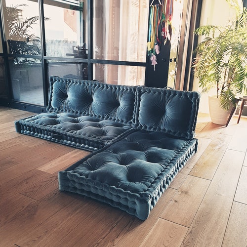 Custom Size Cushion Floor Modular Sofa Floor Seating Sofa - Etsy Sweden