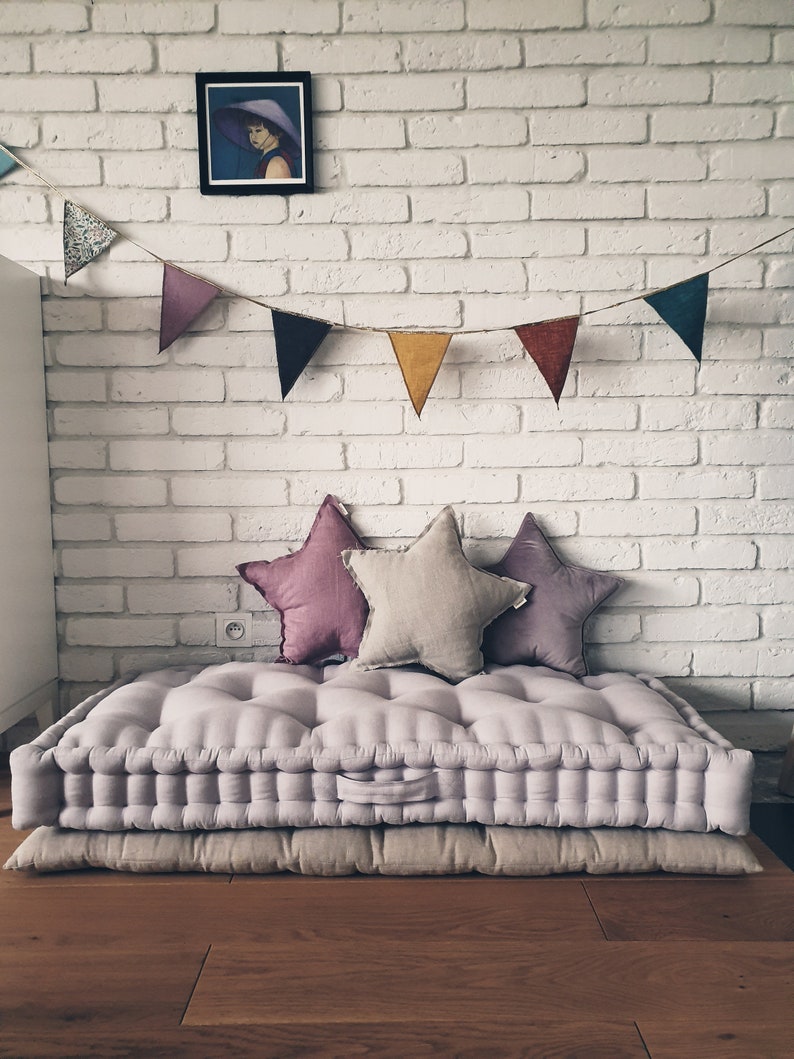 French mattress floor cushion quilted mattress day bed Etsy