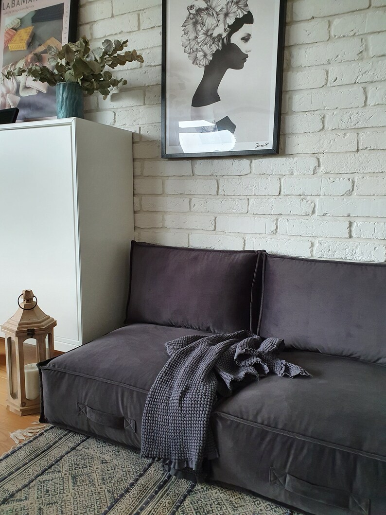 Floor Cushion and Backrest Floor Sofa Moroccan Kilim Pouf Etsy UK