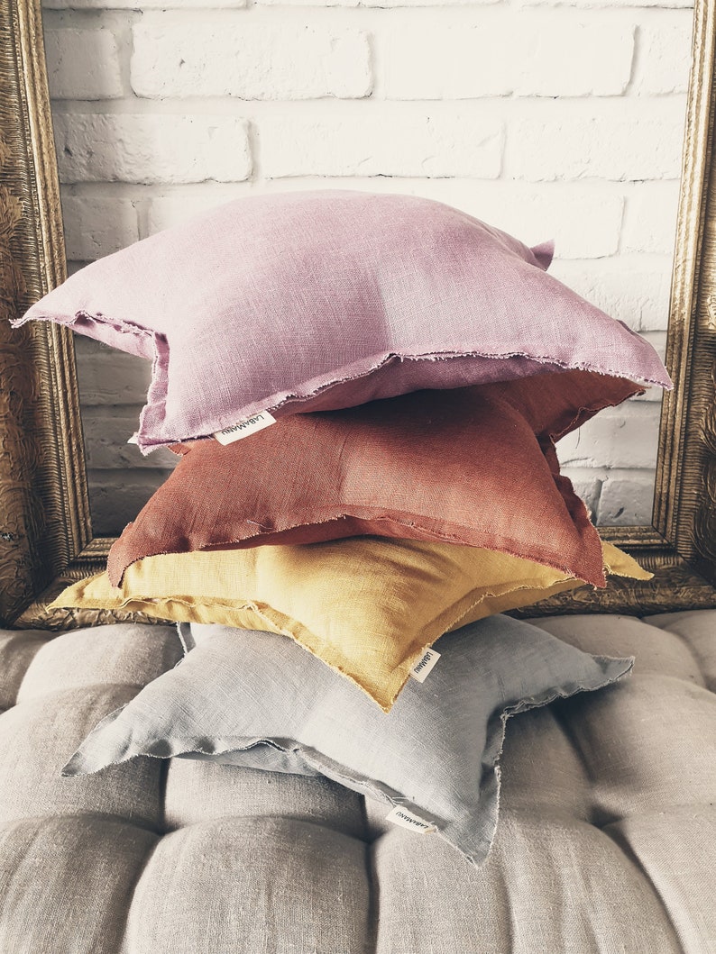 Pink Star Pillow Decorative Pillow Linen Pillow Baby Etsy