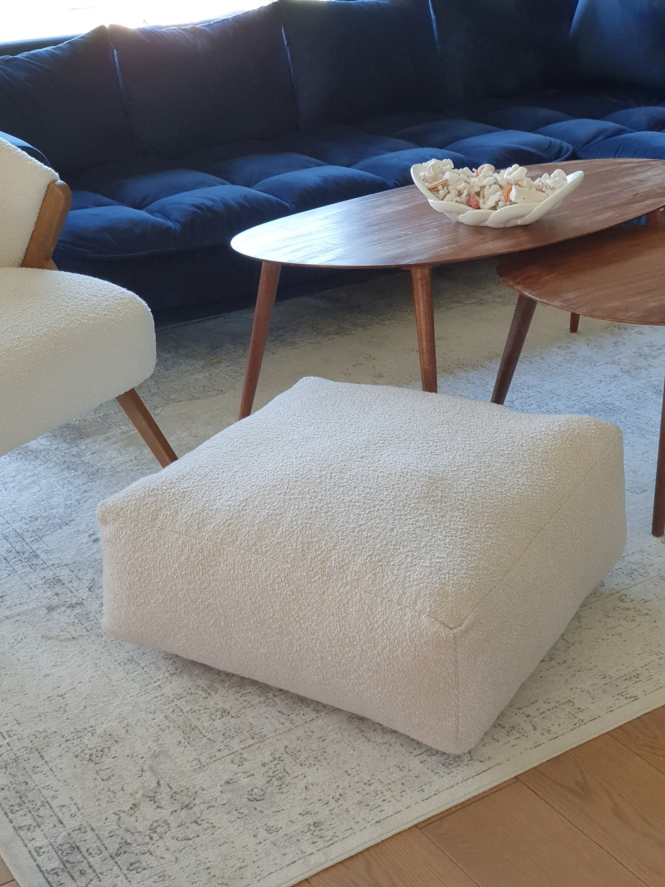 square pillow ottoman