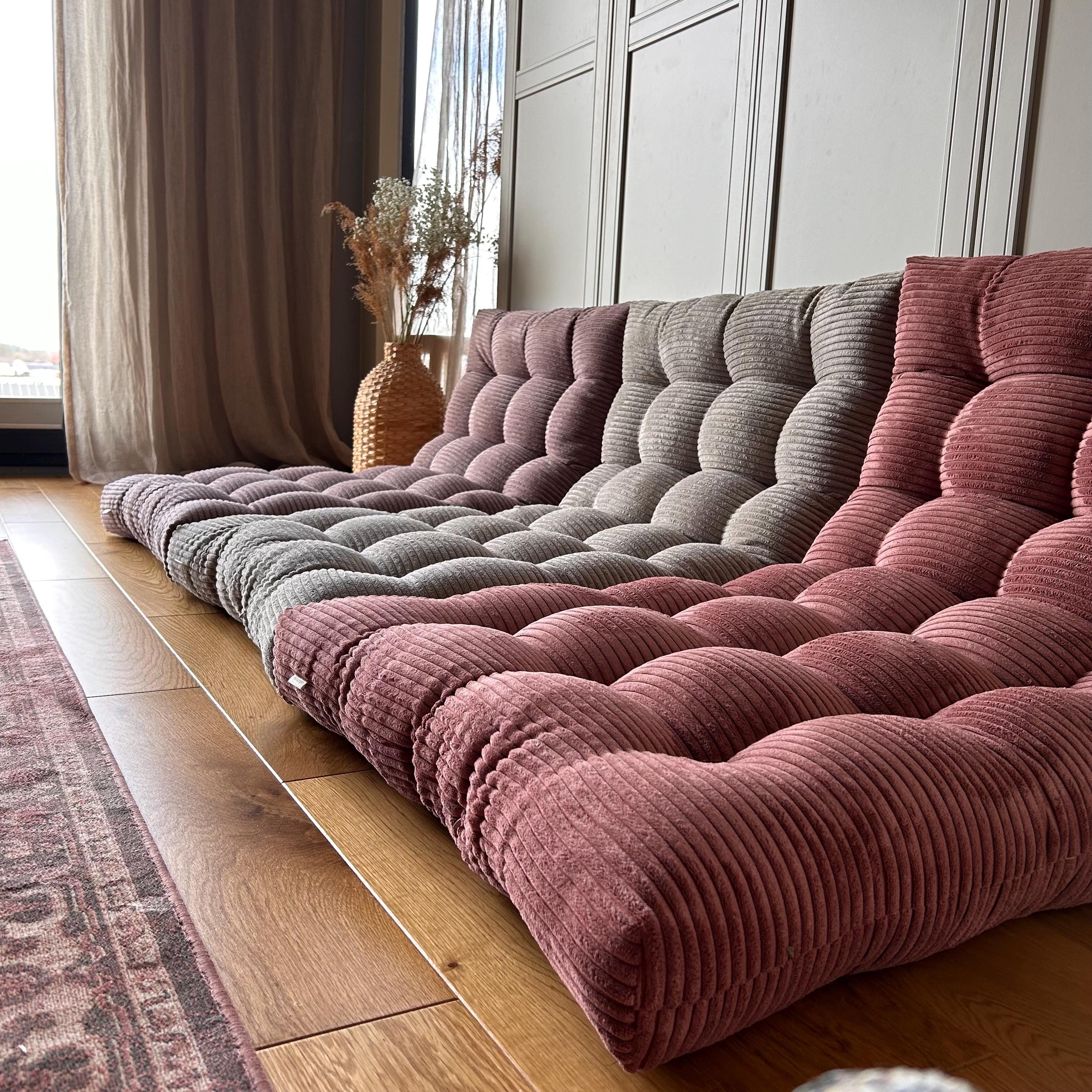 Tufted Floor Cushions | French Style Cushion | Bench Cushion