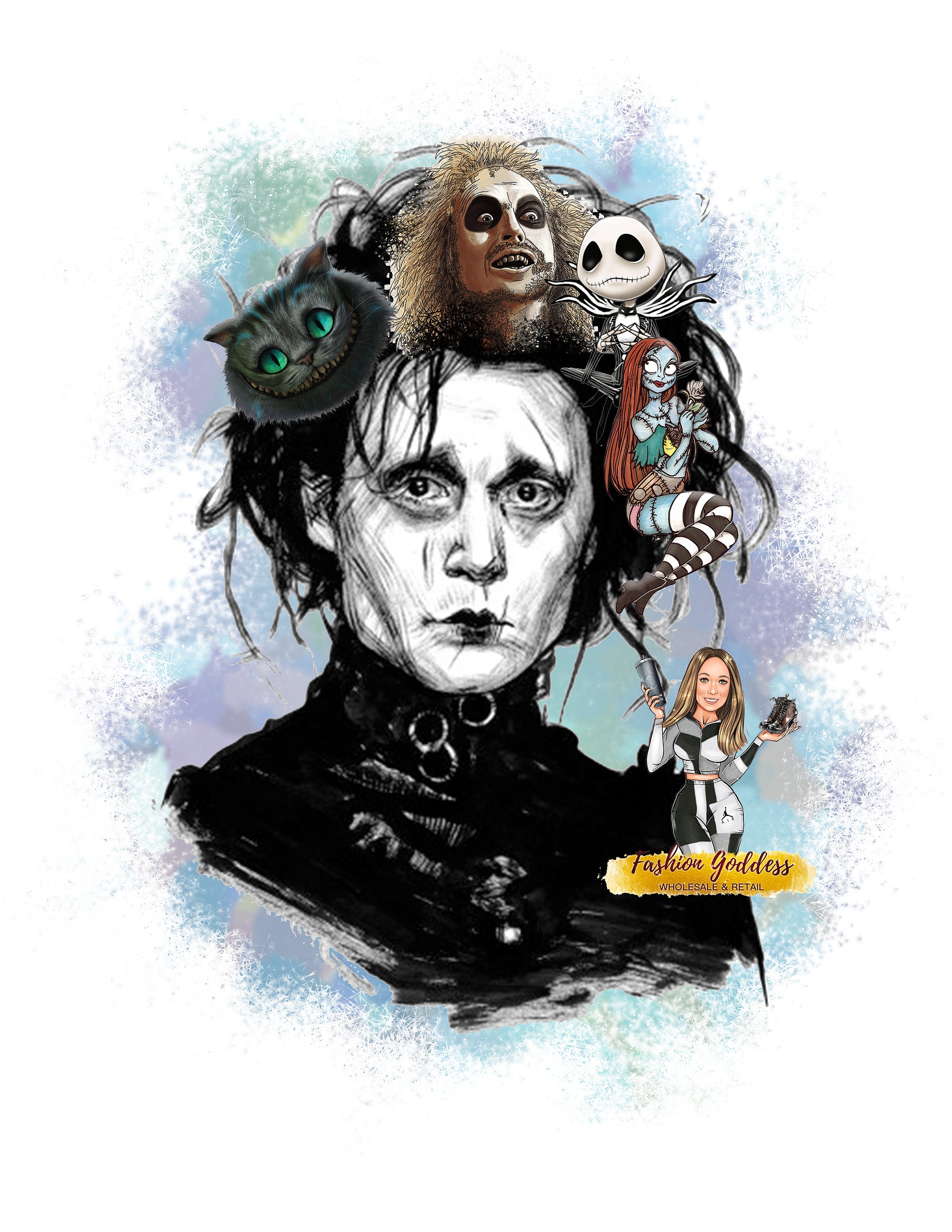 Tim Burton Beetle Juice Edward 