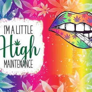 I'm a little high maintenance 20oz straight tumbler png digital download