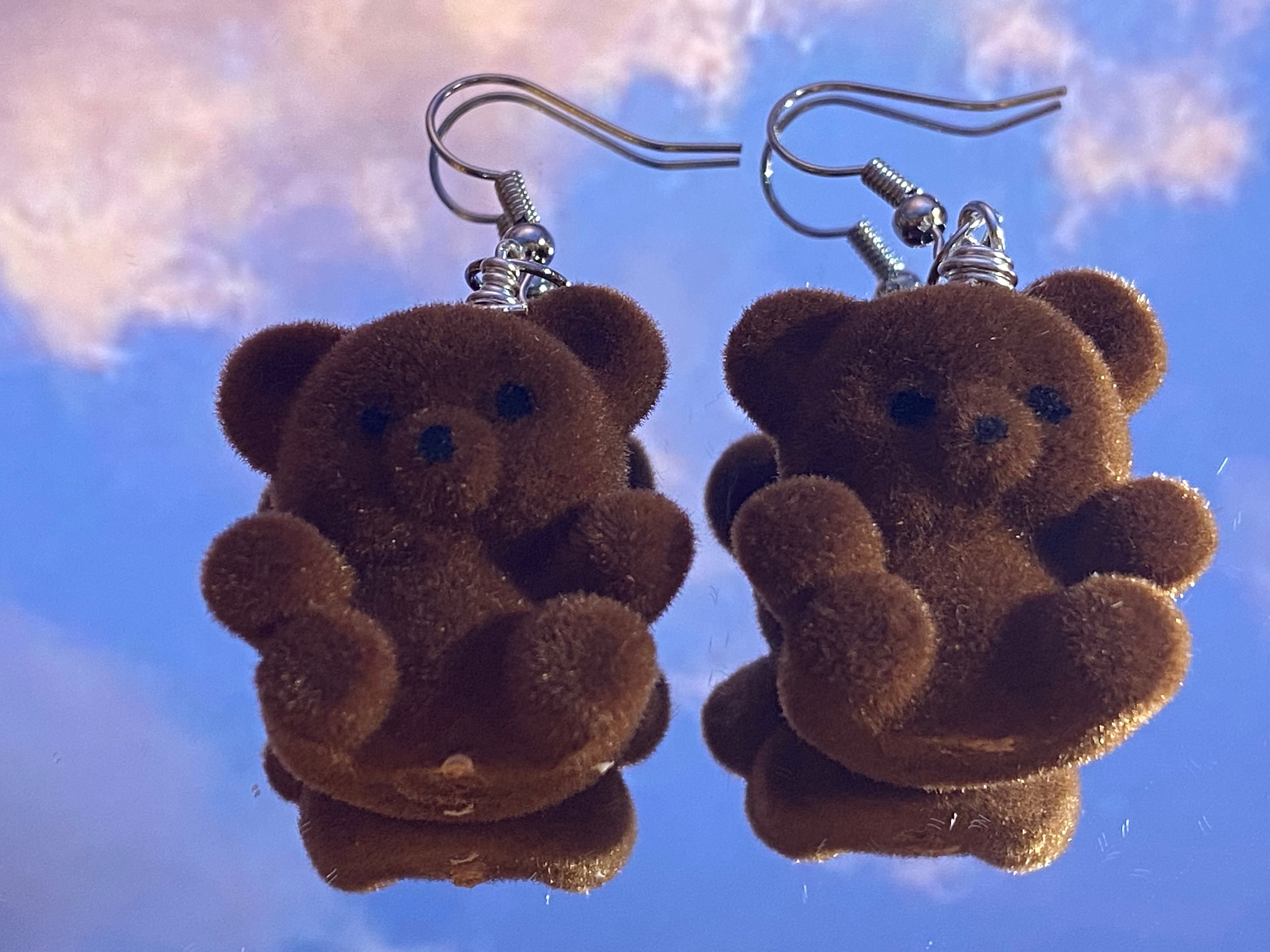 Teddy Bear Earrings | Novelty Earrings | Charm Earrings | Lesbian Ear…