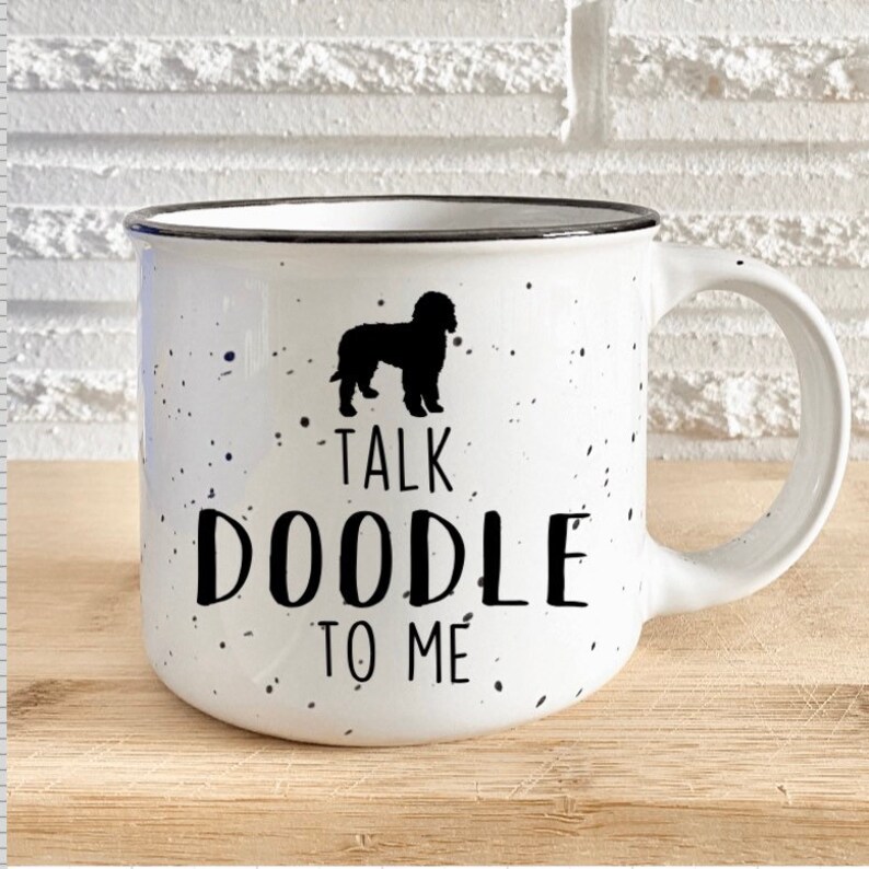 Doodle Mom Coffee Mug Talk Doodle to Me Goldendoodle Etsy