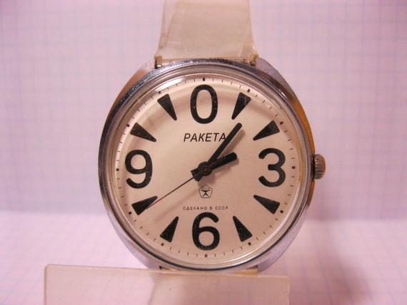 OH済Raketa Big Zero 旧ソ連製手巻き腕時計