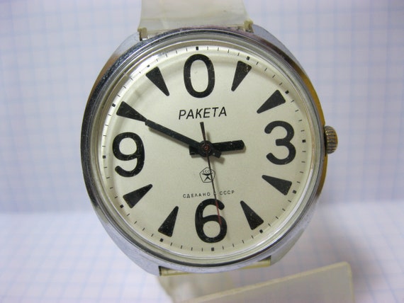 OH済Raketa Big Zero 旧ソ連製手巻き腕時計