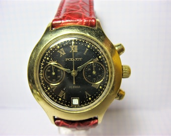 Relojes de pulsera vintage STURMANSKIE cronógrafo Poljot 3133, CCCP URSS