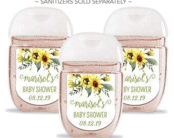 sunflower baby shower favors