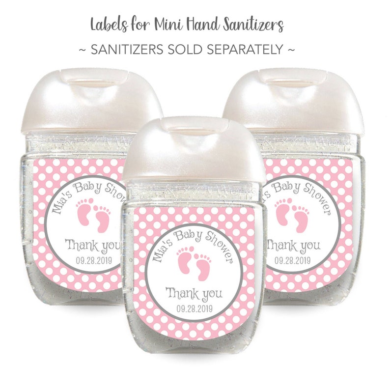 Set of 30 Customized Baby Shower Hand Sanitizer Labels Etsy