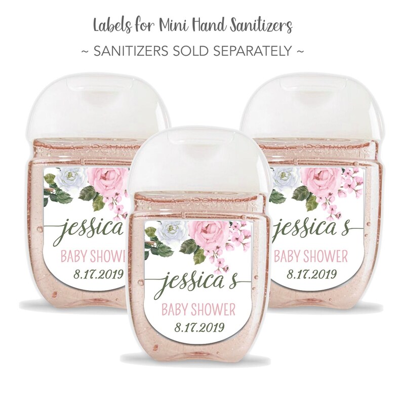 Set of 30 Customized Baby Shower Hand Sanitizer Labels Etsy