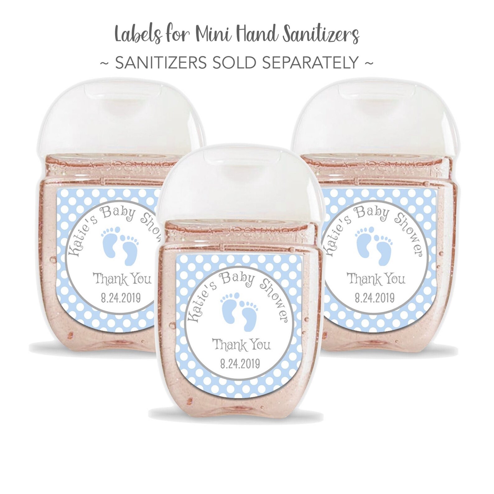 Set of 30 Customized Baby Shower Hand Sanitizer Labels Etsy