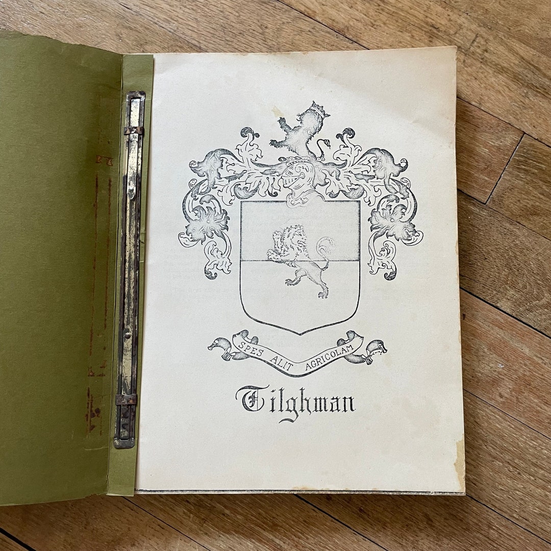 1962 Tilghman Family Genealogical Record tillman Etsy