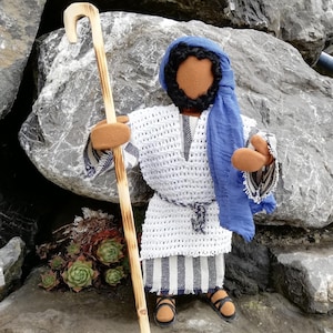 Apostle - Man in blue - narrative figure 30 cm like Egli figure