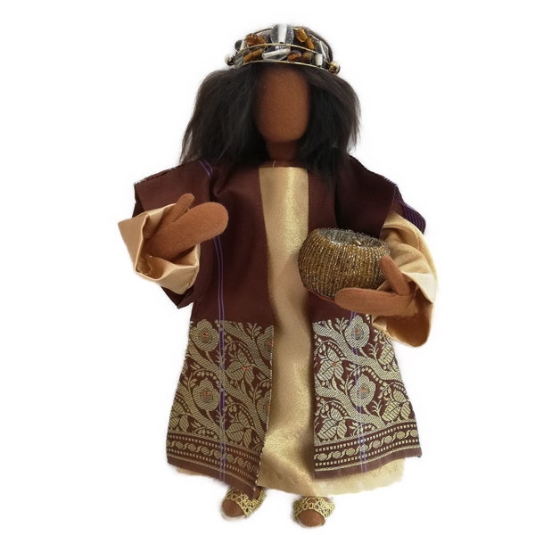 König - Erzählfigur wie Eglifigur - Krippenfigur 30 cm
