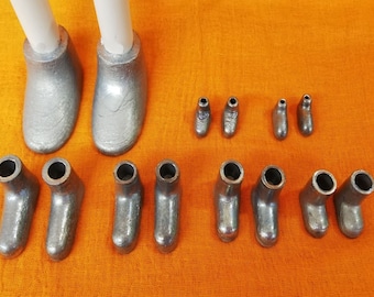 Lead shoes for narrative figures and felt figures - many sizes