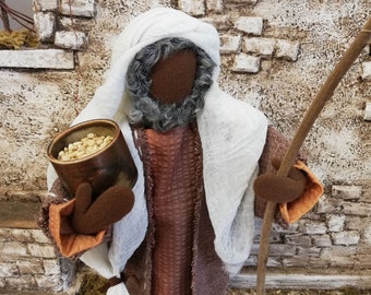 Apostel in braun 30cm - Hirte - neutraler Mann - Erzählfigur