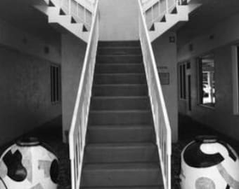 Escalera, Arquitectura, Blanco y negro