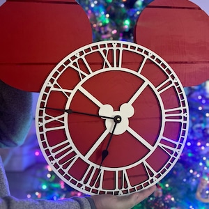Red Mouse Clock | Mini or Large