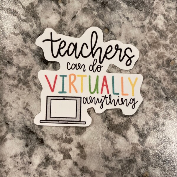 Virtual Teacher Sticker | WATER PROOF