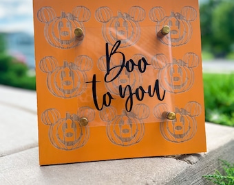 boo to you pumpkin sign