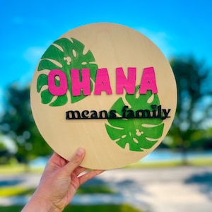 Ohana Means Family | Mini Wood Sign