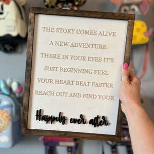 happily ever after lyric sign