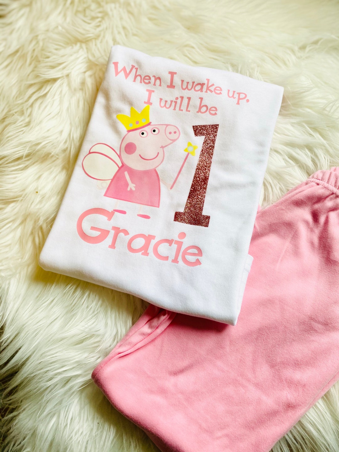 Personalised Peppa Pig Pjs, Peppa Pig, Peppa Pig Pjs, Personalised Pjs