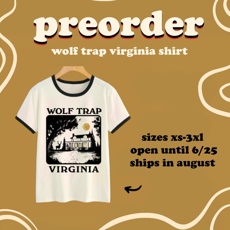 Wolf Trap Virginia Shirt Preorder