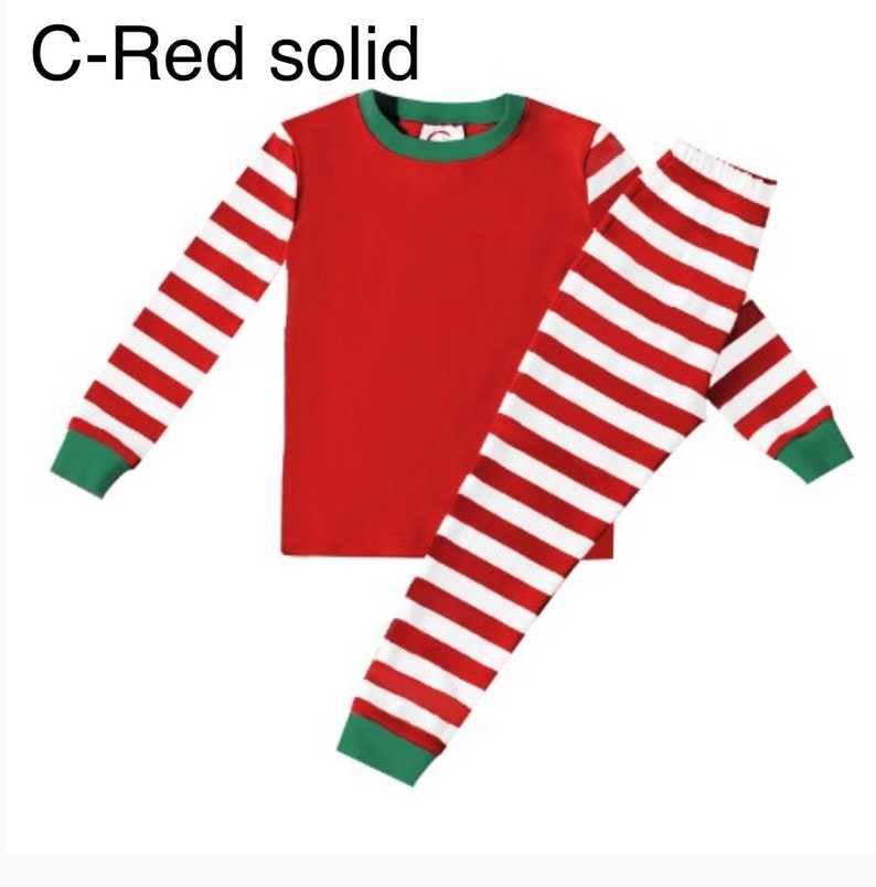 Monogram Gingerbread Christmas Pajamas Toddler Family Matching Embroidered Personalized for Baby Kid Cousins Family