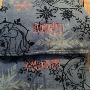 Monogram Blanket for toddler kids nap blanket birthday gift for kids
