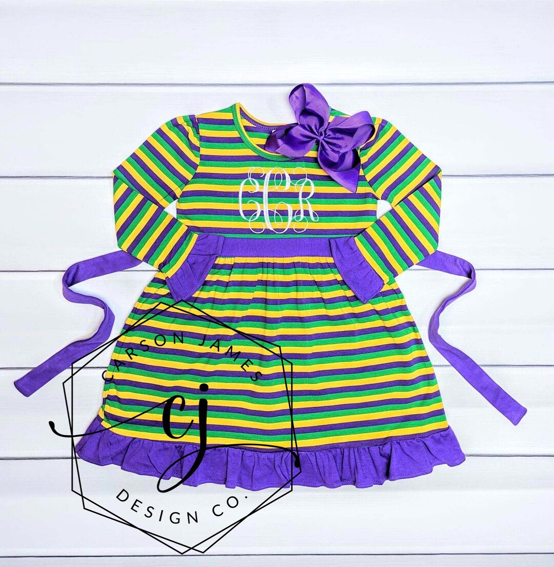 Mardi Gras Creations Youth Crowns and Masks Viscose Dress - Black main image 0