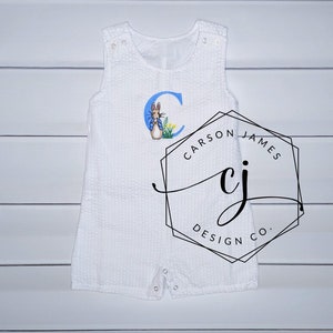 Monogramm Ostern Jon Jon Outfit für Baby Kleinkind Jungen Ostern Outfit Ostergeschenk
