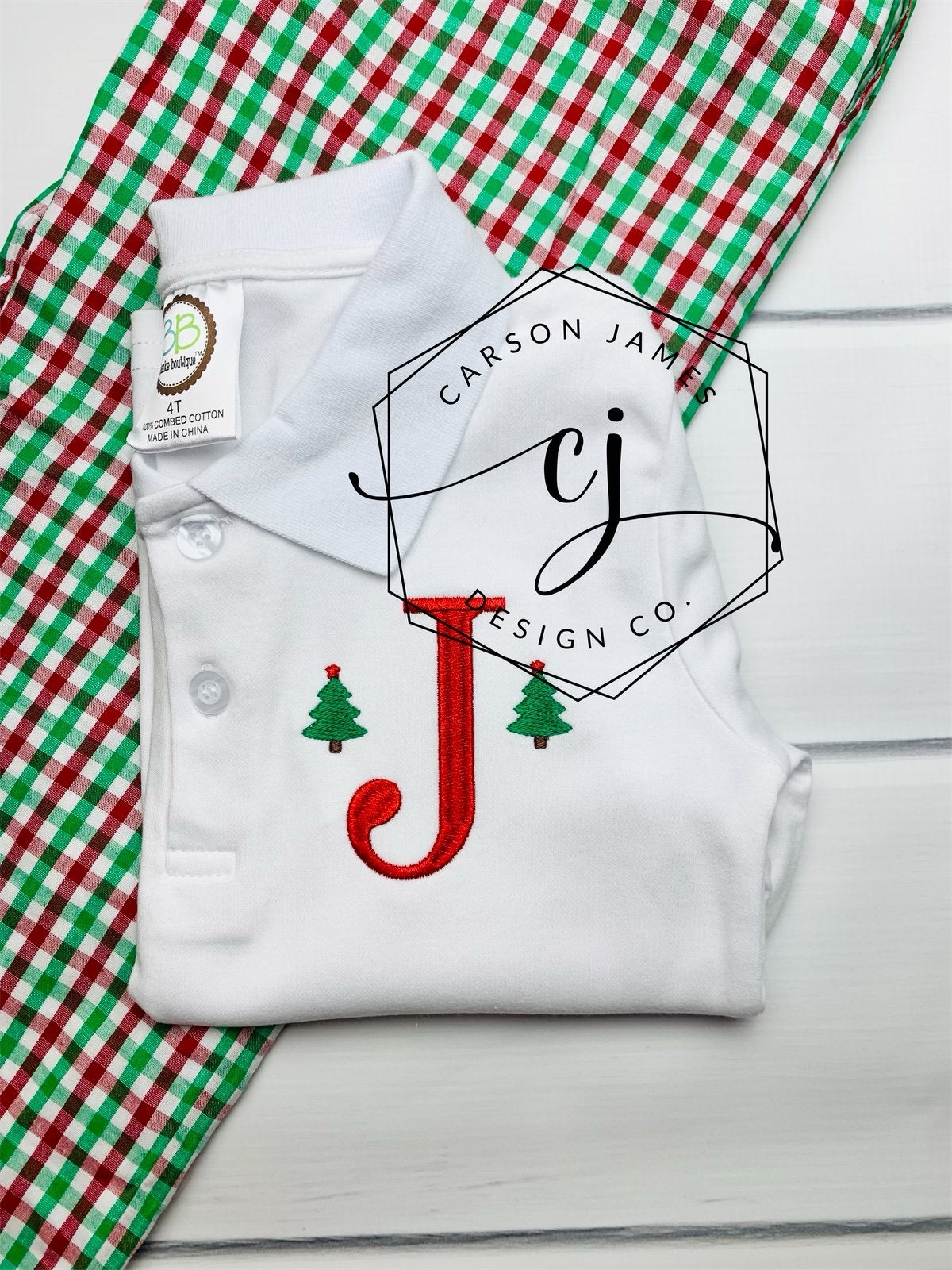 Unique Baby Boys Green Reindeer Collared Christmas Polo T Shirt 