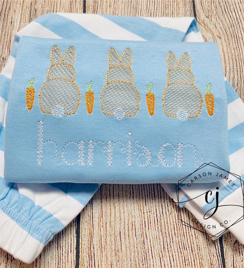 Monogram Easter Pajamas for Baby Toddler Girls Boys Sibling Matching Brother Sister Easter Bunny Easter basket Easter gift