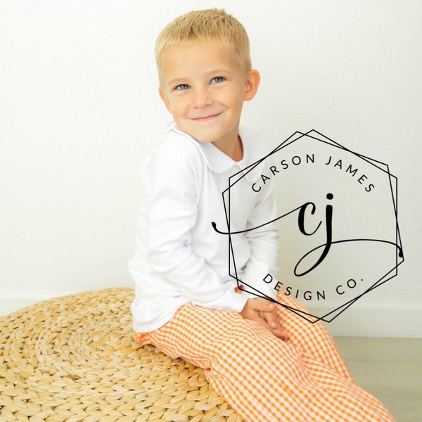 Boys Peter Pan Collar LS Shirt RR Windowpane