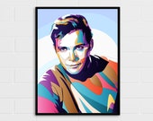 Captain Kirk Poster Star Trek Wall Decor Portrait Multiple Sizes