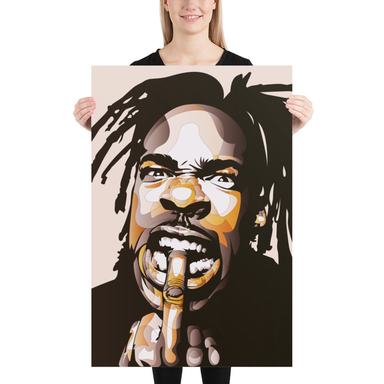 Busta Rhymes Poster Wall Art Portrait Print Hip Hop | Etsy - Busta Rhymes Net Worth – Hip‑Hop Legend’s Financial Stats