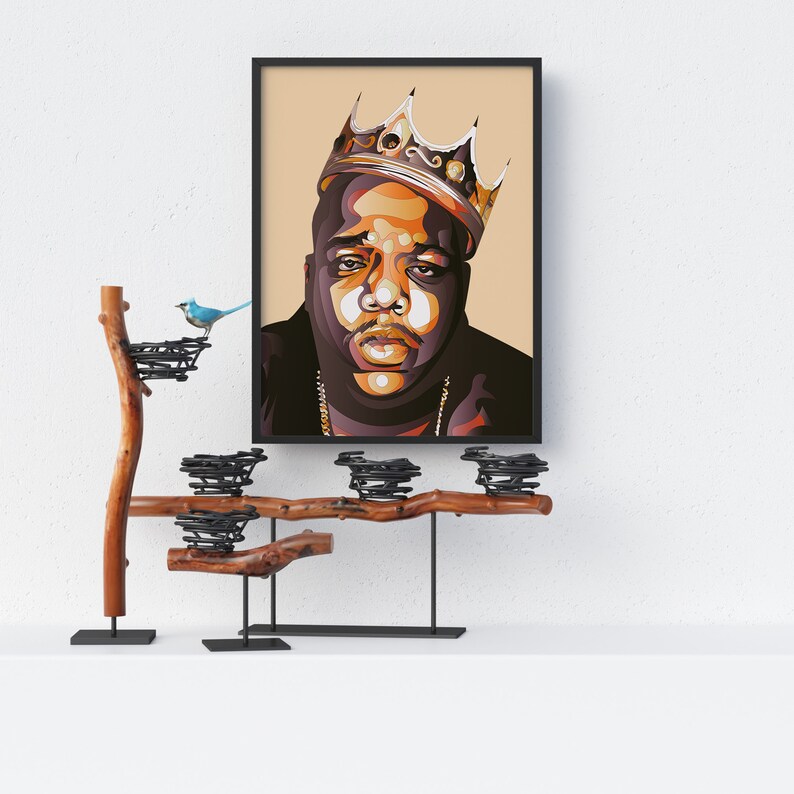 Notorious BIG Poster Wall Art Biggie Smalls Biggie Etsy