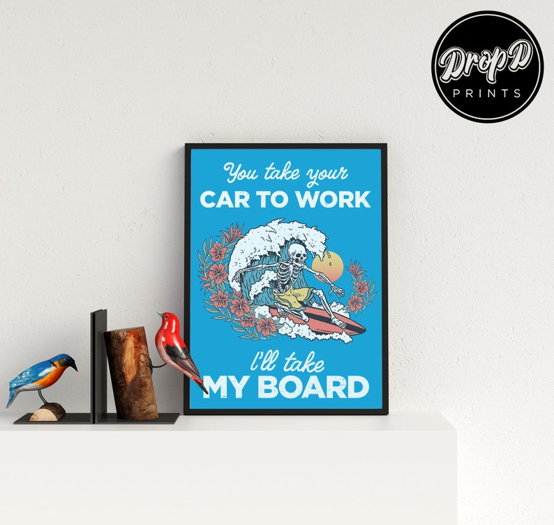Surf Wax America Poster Weezer Wall Art Print Multiple Etsy