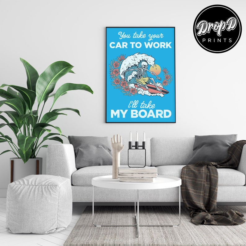 Surf Wax America Poster Weezer Wall Art Print Multiple Etsy