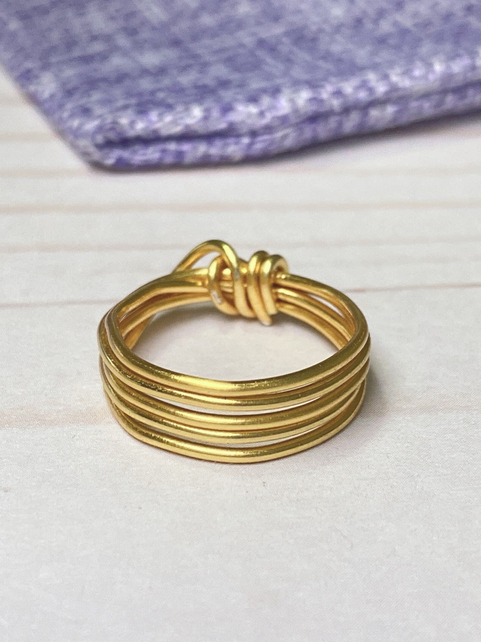 Wire Layered Ring, Wire Wrapped Ring, Gold Plated Ring, Rings for Women ...