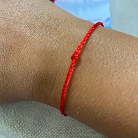 Pink & Red Two Toned Dainty Bracelet | Gold Metal | Friendship Bracelets for Girls & Women | Couple, Matching String Bestfriend Bracelets | Puravida