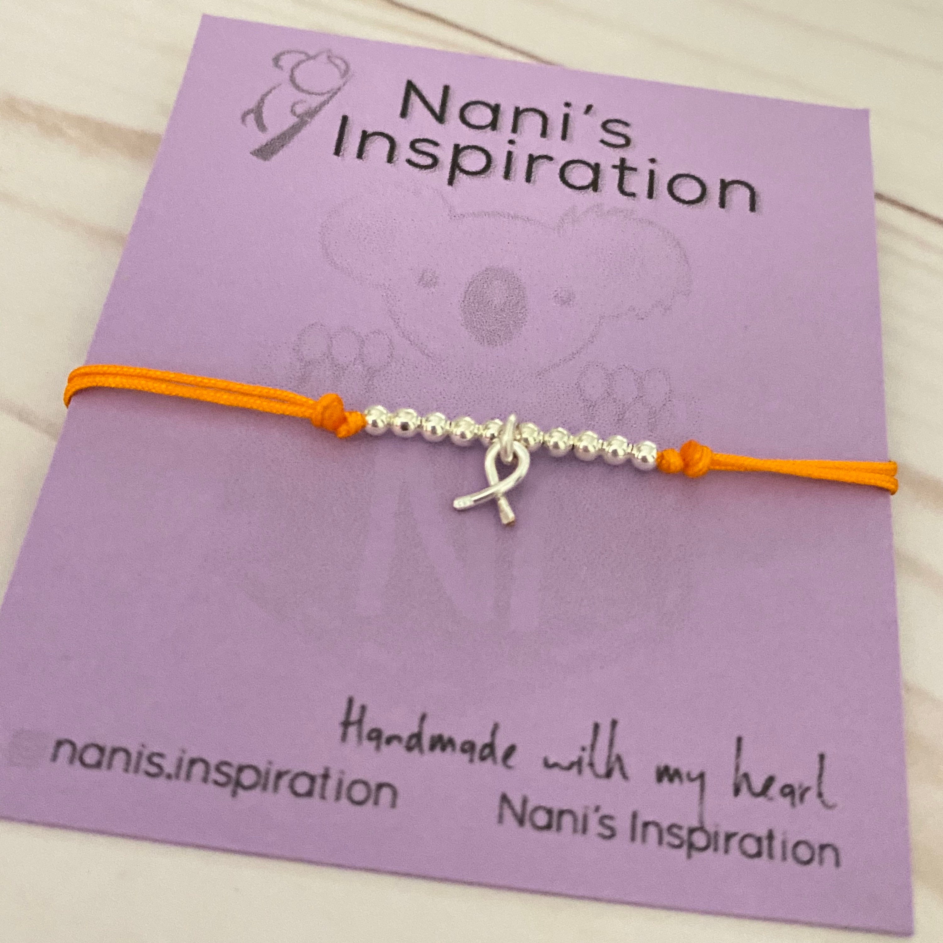 Leukemia Awareness Bracelet Orange String Bracelet Multiple Etsy Hong