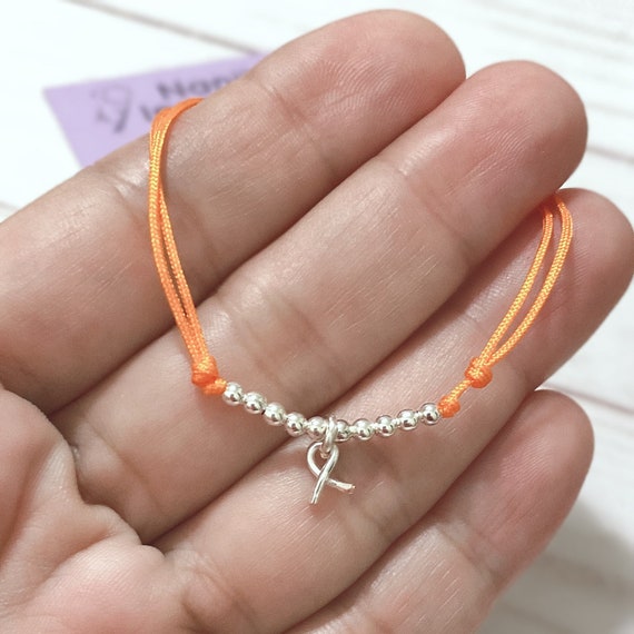 Orange Ribbon Awareness Bracelet (Carnelian) cancer survivor gifts – RANOLA
