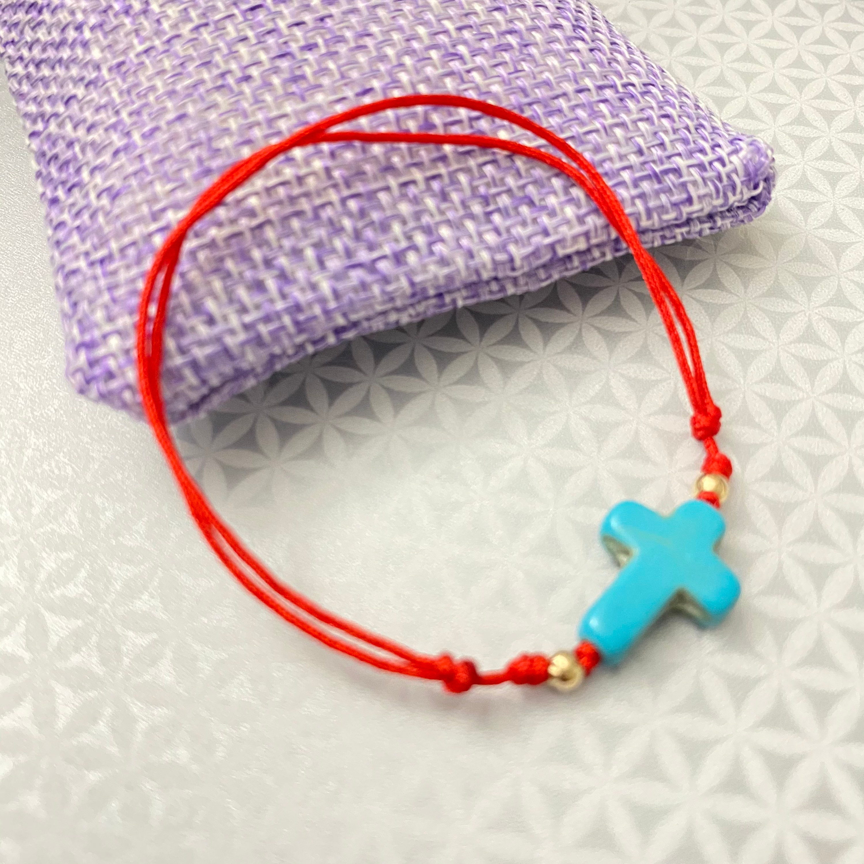 Cross Red String Bracelet, Red String Protection Bracelet, Red String ...