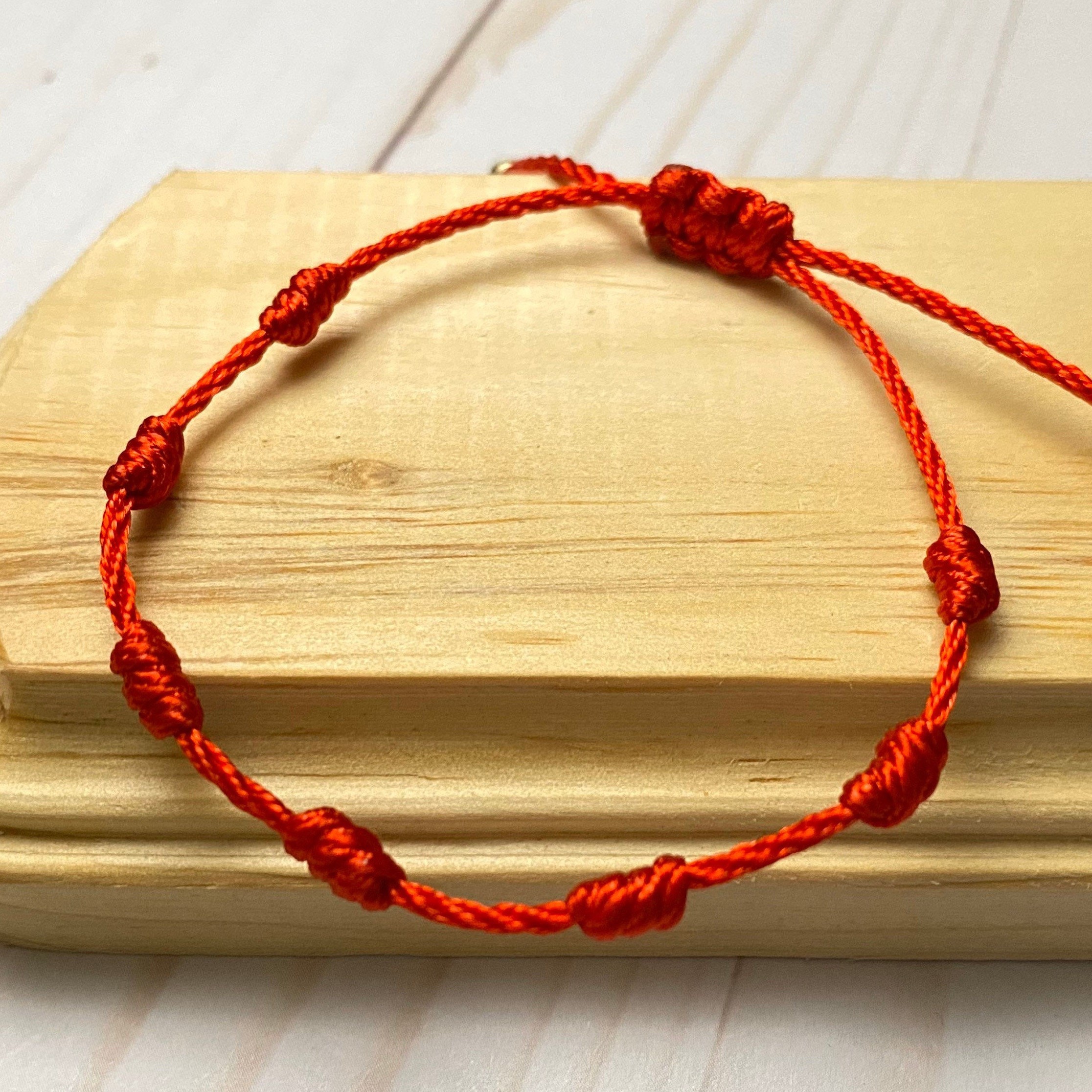 7 Knots Bracelet Family Set protection bracelet red Etsy