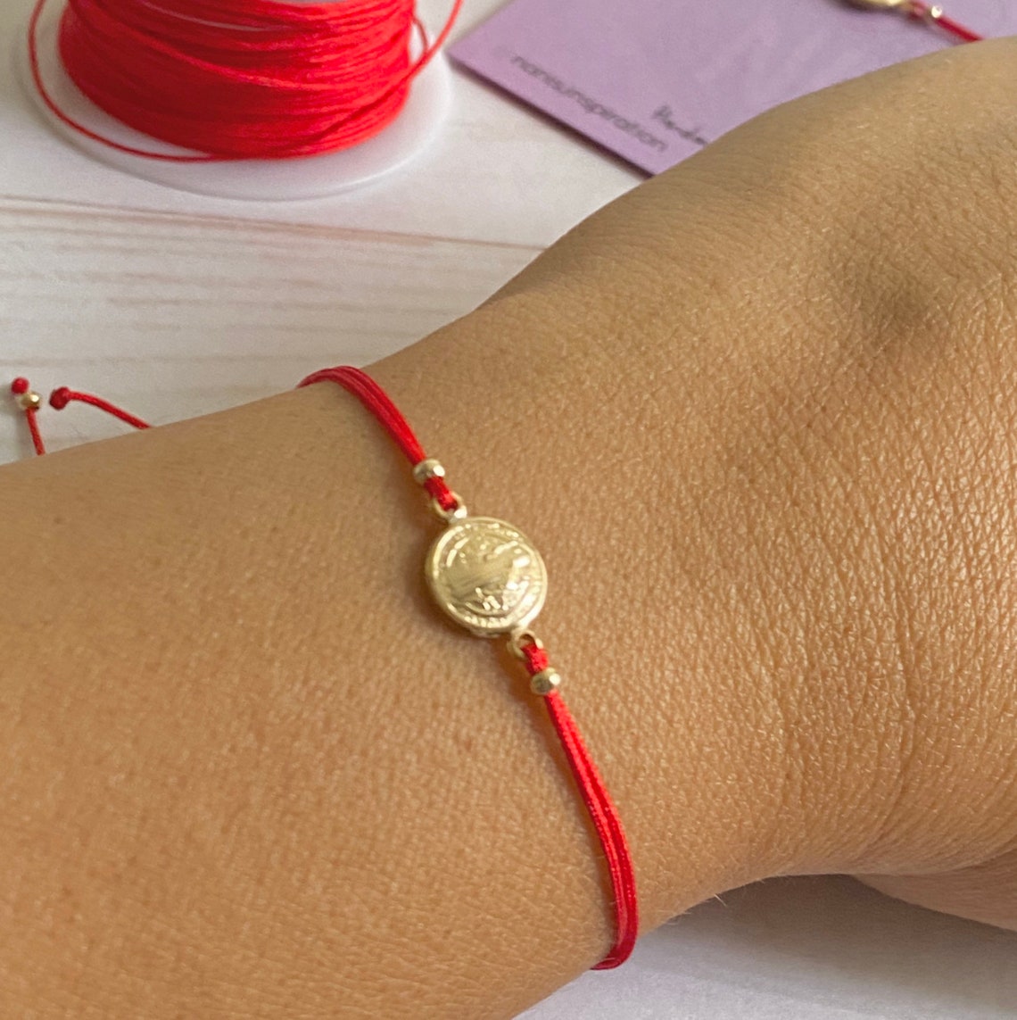 Saint Benedict Bracelet red string bracelet San Benito Etsy